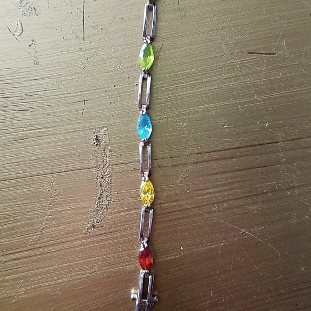 Sterling Silver Gemstone Bracelet